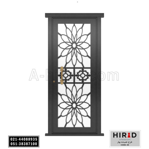 درب فلزی لیزری تک لنگه هیراد کد 1049 عرض 108 ارتفاع 223 